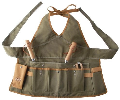Esschert Design Damenschürze, Gartenschürze mit Taschen, ca. 68 cm x 1 cm x 64 cm