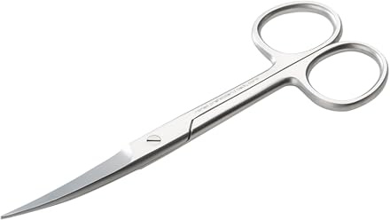 REMOS Forbici per la casa, forbici universali, a punta, tagliente curvo, 12 cm, acciaio inossidabile