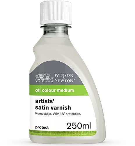 Winsor & Newton Professional Artists' Satin Varnish, 250ml (8.4oz) Bottle