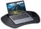Relaxdays, schwarz Knietablett Kissen, Betttablett mit Tragegriff, abnehmbares Laptopkissen, MDF, HxBxT: 5 x 60 x 40 cm, 10014660
