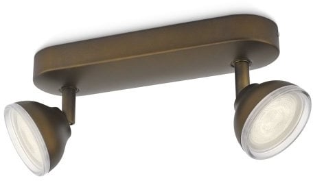 Philips myLiving Toscane LED Aufbauspots, EEK A+, 2-flammig, antik bronze 532420616