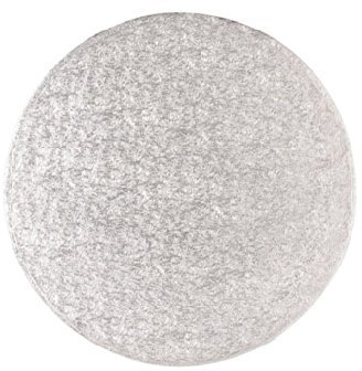 Culpitt Elegant Silver Finish 7 Round Cake Drum Board - Cake Stand