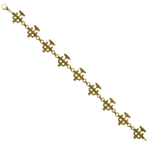 Ostsee-Schmuck Damen-Armband 925/000 Sterlingsilber vergoldet