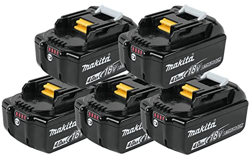 5 X Makita 18V 4.0Ah Li-Ion LXT Battery BL1840 4AH 196399-0 Genuine UK Stock