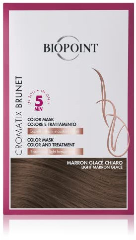 Biopoint Cromatix - Color Mask, Maschera Colorante per Capelli Senza Ammoniaca, Azione Nutriente e Ravvivante, Intensifica il Colore e Dona Brillantezza, 30 ml