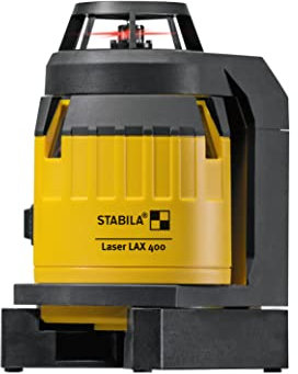 Stabila 18702 Multilinien-Laser LAX 400, 5-teiliges Set, Gelb-schwarz