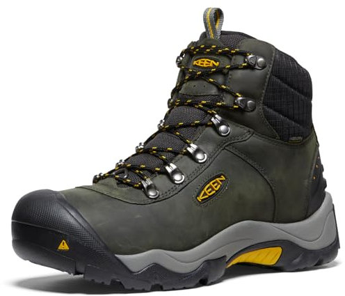 KEEN Men's Revel 3 Mid Height Waterproof Winter Boot, Magnet/Tawny Olive, 10 UK/ 44,5 EU