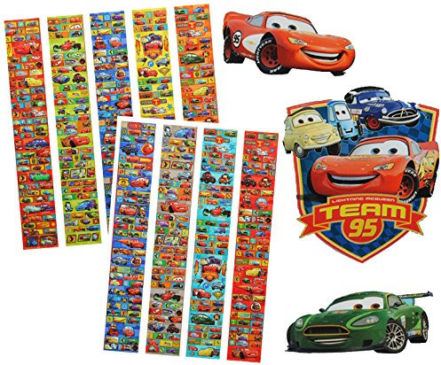 alles-meine.de GmbH 650 TLG. XL - Set - Cars Lightning McQueen - Sticker/Aufkleber - Kinder Kind Junge groß Mc Queen z.B. für Stickeralbum - Kindersticker Stickerset