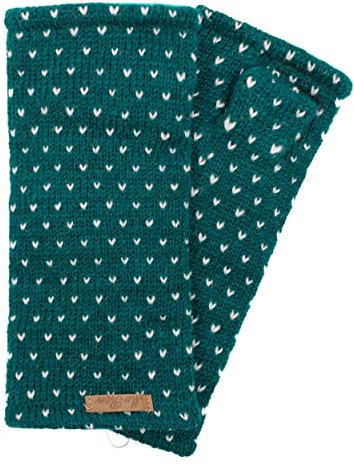 McRon Damen Gestrickte Pulswärmer Ines Petrol 741498