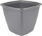 Iris Ohyama, Pot pour plantes Jardinière carrée avec système de drainage/réservation de l'eau pour le jardinage - Square Plant Pot 360, Gris