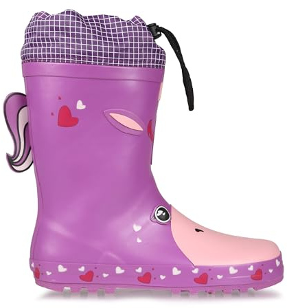 Regatta Stivali da pioggia Mudplay Jnr da bambino, Unicorno, 32 EU