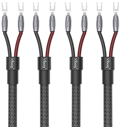 Viborg VS901 HiFi Speaker Cable, 9.8ft -19.5 Guage Hi-End Multiplex OFC Speaker Cord Φ18mm High Current Twist Speaker Wire