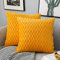 Yamonic Kissenbezüge Set Samt Soft Solid Dekorative Kissen Fall für Sofa Schlafzimmer 50cmx50cm 2er Pack für Couch Bett Sofa Stuhl Schlafzimmer Wohnzimmer, Gelb