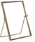 Nicola Spring Cadres Photo en métal Debout - Affichage de la Table de Bureau de Table métallique Autonome - 6 x 8 - Rose Gold - Pack de 2
