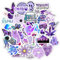 HNTR® Aesthetic Vibes Lila Aufkleber | 50 Boho & Indie Decals für Kreative | wasserdichte Vinyl-Aufkleber für Laptops, Wasserflaschen, Notizbücher & Scrapbooks