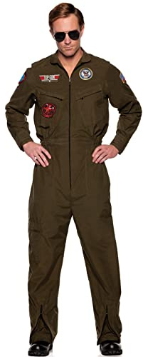 UNDERWRAPS US Navy Top Gun Men's Jumpsuit Fancy Dress Costume 2X-Large