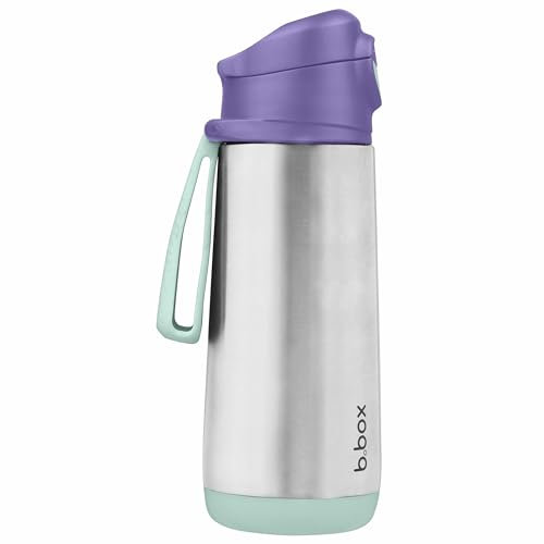 b.box Botella de Agua Termo con Boquilla Deportiva | Inclinar y Sorber | Botella de Agua de Acero Inoxidable que Mantiene las Bebidas Frías Hasta 15h y Calientes Hasta 8h | 500 ml
