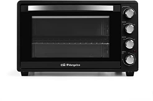 Orbegozo HCI 5045 - Horno eléctrico de sobremesa, termostato regulable, temporizador, indicador luminoso, 45 litros, 2000 W, [Exclusivo Amazon]