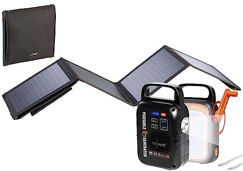 Batterie dappoint 22500 mAh PB-100.k avec chargeur solaire 24 W et câble USB-C [revolt]