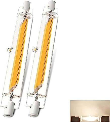 ZJZG R7S LED 118MM,20W R7S LED Dimmbar Lampen Ersatz für 200W Halogenlampen,LED R7S Glühbirne Naturweiß 4500K 2000LM,Kein Flackern,LED Stab 360° Abstrahlwinkel,AC/DC 220-240V,2 Stück