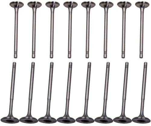 8x soupapes d'admission + 8x soupapes d'échappement compatibles avec S-E-A-T SKODA V-W, 1.4 16V 1.6 FSI 1.2i 12V 1.4 FSi 16V 1.4i 16V 1.2 HTP 12V 1.2 9N 12V