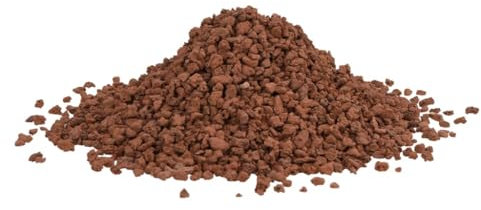 vidaXL Lavagranulat, Lavastein Biologische Filter, Multifunktional Lavamulch für Aquarium Landschaftsbau, Vulkangestein Garten Deko Steine, Rot 25 kg 5-8mm