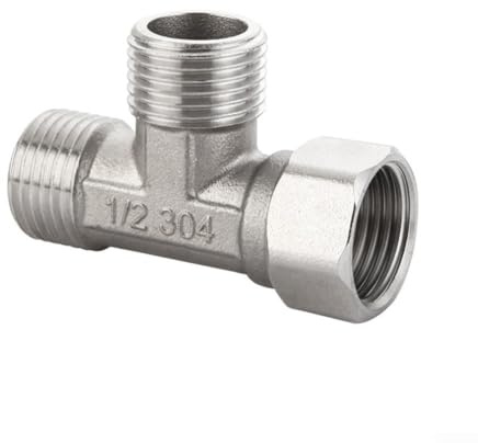 T-Adapter, 3-Wege-Ventil, für Umsteller, WC, Bidet, Duschkopf, G1/2 (10 Stück)