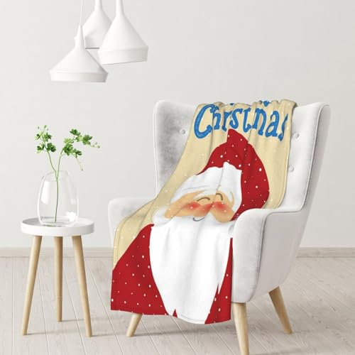 LAMAME Weiche Decke mit Weihnachtsmotiv
