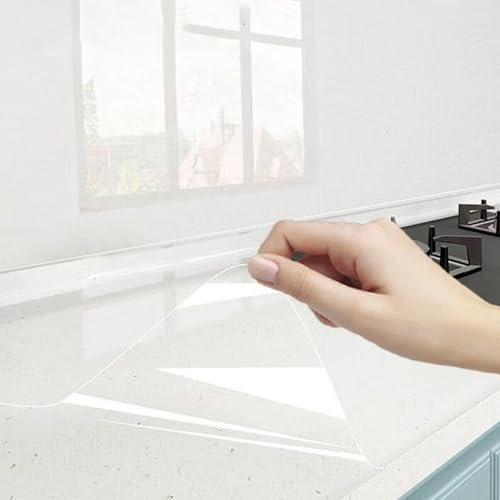 Küche Backsplash Wall Protector Transparent Öl Beweis Aufkleber selbstklebend, Schränke, Wände und Regale Film abnehmbares Papier für Haushalt Protector Transparent Öl Beweis Aufkleber selbstklebend