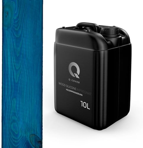 Q-COVER holzimprägnierung Blau 10 L 2 in 1 holzschutz farbimprägnierung imprägniermittel holzschutzmittel imprägnierung abperleffekt alle holzarten holzgrundierung
