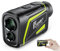 FOSSIBOT C1000 Golf Rangefinder,1000 Yards Range with Slope, Laser Range Finder Golf with Magnet Stripe, 6X Magnification,Staub- und wassergeschützt nach IP54, Vibrationsfunktion,650-mAh-Akku (Black)
