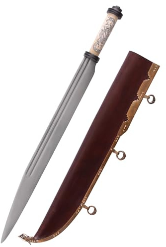 Battle-Merchant Wikinger-Langsax mit Knochengriff im Jellinge-Stil, 10. Jh.