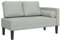 vidaXL Chaiselongue, Indoor Lounge Sofa mit Kissen, Gepolsterte Recamiere für Wohnzimmer Schlafzimmer Büro, Relaxliege Couch, Hellgrau Samt