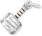 Wedanor Thor's Hammer Dangle Charm 925 Sterling Silver Pendant, jewellery Beads Gifts for Women Bracelet Necklace A0128