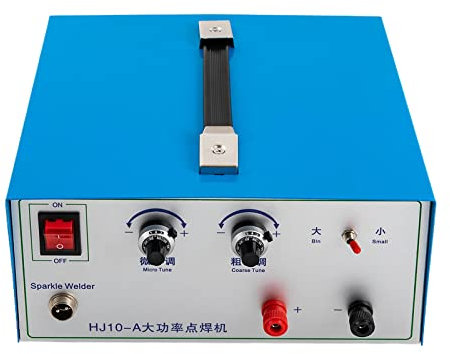 Saldatrice a punti, 500 W, saldatrice laser regolabile, 0,5-1,5 mm, con pedale portatile, in metallo, per saldare oro, argento e ferro