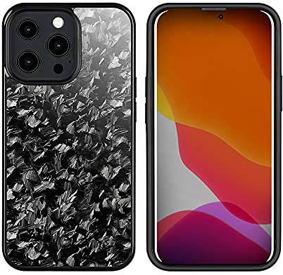 FLG Forged Carbon Hülle mit leichtem TPU kompatibel mit iPhone Stoßdämpfende & schlanke Schutzhülle (iPhone 13 Pro)