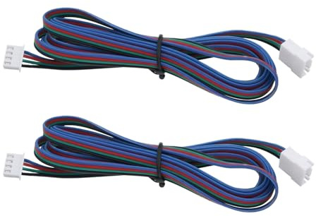 YINETTECH Cables de Extensión para Motor Paso A Paso de Impresora 3D (2 Unidades) XH2.54-4P Conector Hembra A Macho Compatible con Voron2.4.