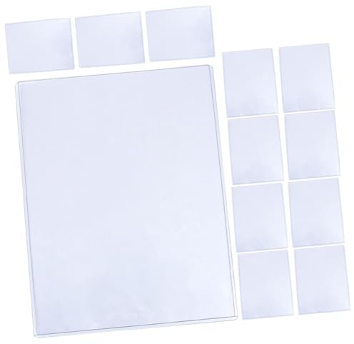 Garneck 12pcs Transparent Photo Protective Sleeves -Scratch Covers for Photos for Organizing Pictures Binders Albums and Displays
