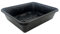 Oakland Gardens 21cm Premium Solid Seed Gravel Tray – No Drainage Holes, Heavy-Duty Plastic, Reusable & Mould Resistant – Plant Nursery, Seed Starting Tray (Black, Small) Pack of 1