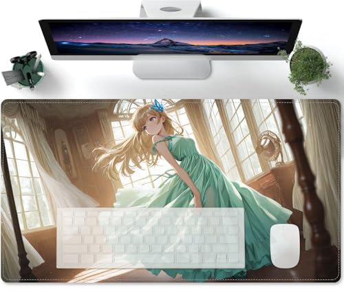 Gaming Anime Waifu XXL Mauspad Led Erweiterte Groß Schreibtischunterlage Rutschfester Gummi Gaming Mouse Pad für Gamer 600x300x3mm