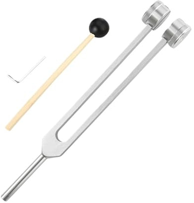 Tuning Fork 64 Hz Tuning Fork Body Stainless Steel Tuning Fork Instruments Tuner Device(Silver)