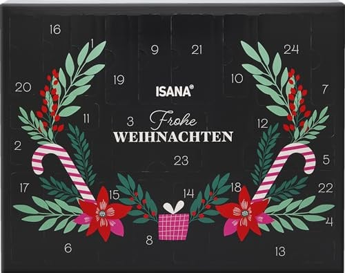 ISANA Adventskalender 2025, das ideale Körperpflege-Set mit 24 Überraschungen