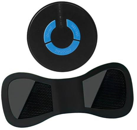 Vibrationsmassagekissen für Nacken, Tragbar, Schwarz, Kunststoff | 1 Satz, Kompakt und Leicht, Einfach zu Verwenden, Multifunktionales Massagepflaster mit Massagepad Charakter