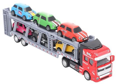 RIZGHWOY Interaktiver Spielzeugtransporter mit Abnehmbarem Design und Simulationserscheinung für und Kinderspiele, Legierungsmaterial für (Rot)