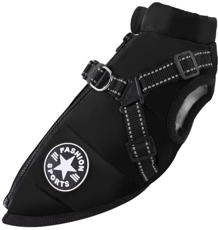 Emmalove - Wasserdichter Hundemantel Extreme(Schwarz,3XL)