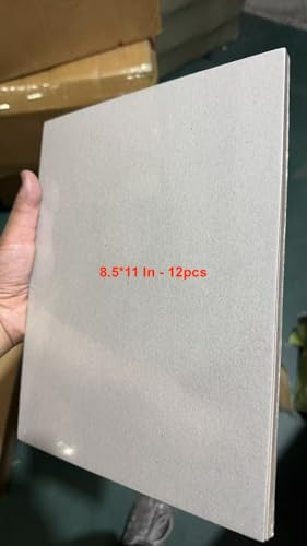 8.5 x 11 In, 12pcs(2mm), Book Boards, Chipboard Sheets, for Binding Covers, Backing and Crafts - Sturdy Alternative to Thin Cardboard Sheets