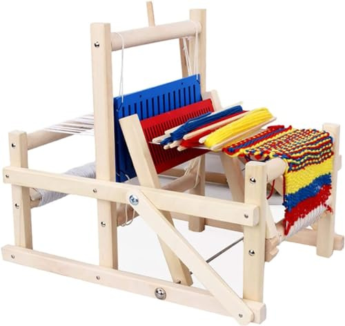 Handstrick-Webmaschine DIY Craft Frame Loom mit Garnen und Werkzeugen für Anfänger und Erwachsene