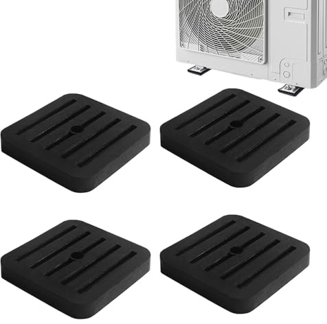 Mini Split Pad | Rubber Damping Feet | Anti-Vibrations Damping Pads,for Hvac Washer Dryer Refrigerator Freezer Washing Machine Air Compressors Conditioner Treadmill