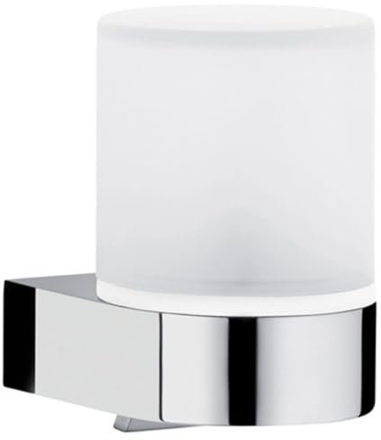 KEUCO Lotion-Spender mit Halter und Pumpe, Metall verchromt, Seifenspender für Bad und Gäste-WC, Wandmontage, Edition 300