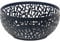 Alessi Corbeille à fruits Cactus MSA04/21 B Design, perforée, en acier, revêtue d'époxy, noire, 21 x 9,5 cm, Noir